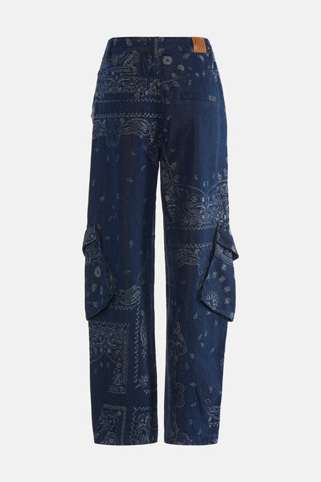 Jeans wide dark blue denim - ADORÉ