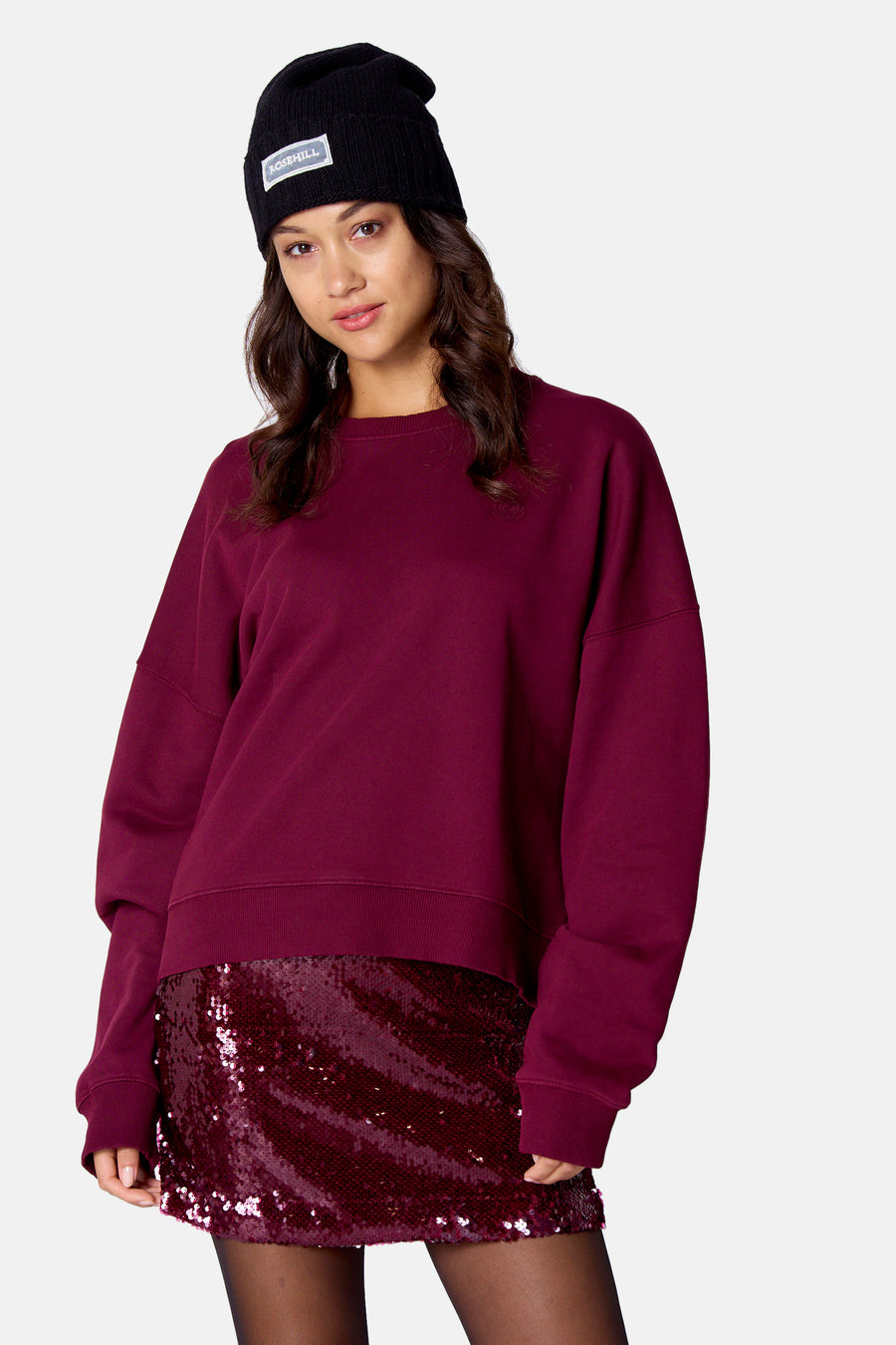 Sweater O hals - rood