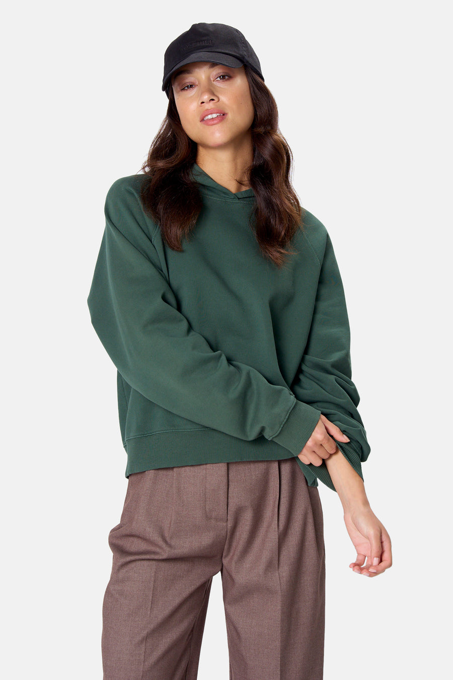 Sweater met kap - groen