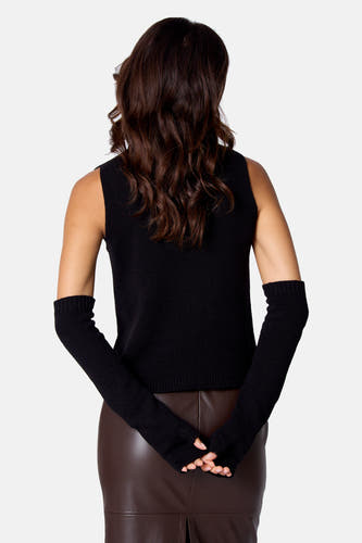 Gilet zonder mouwen - zwart