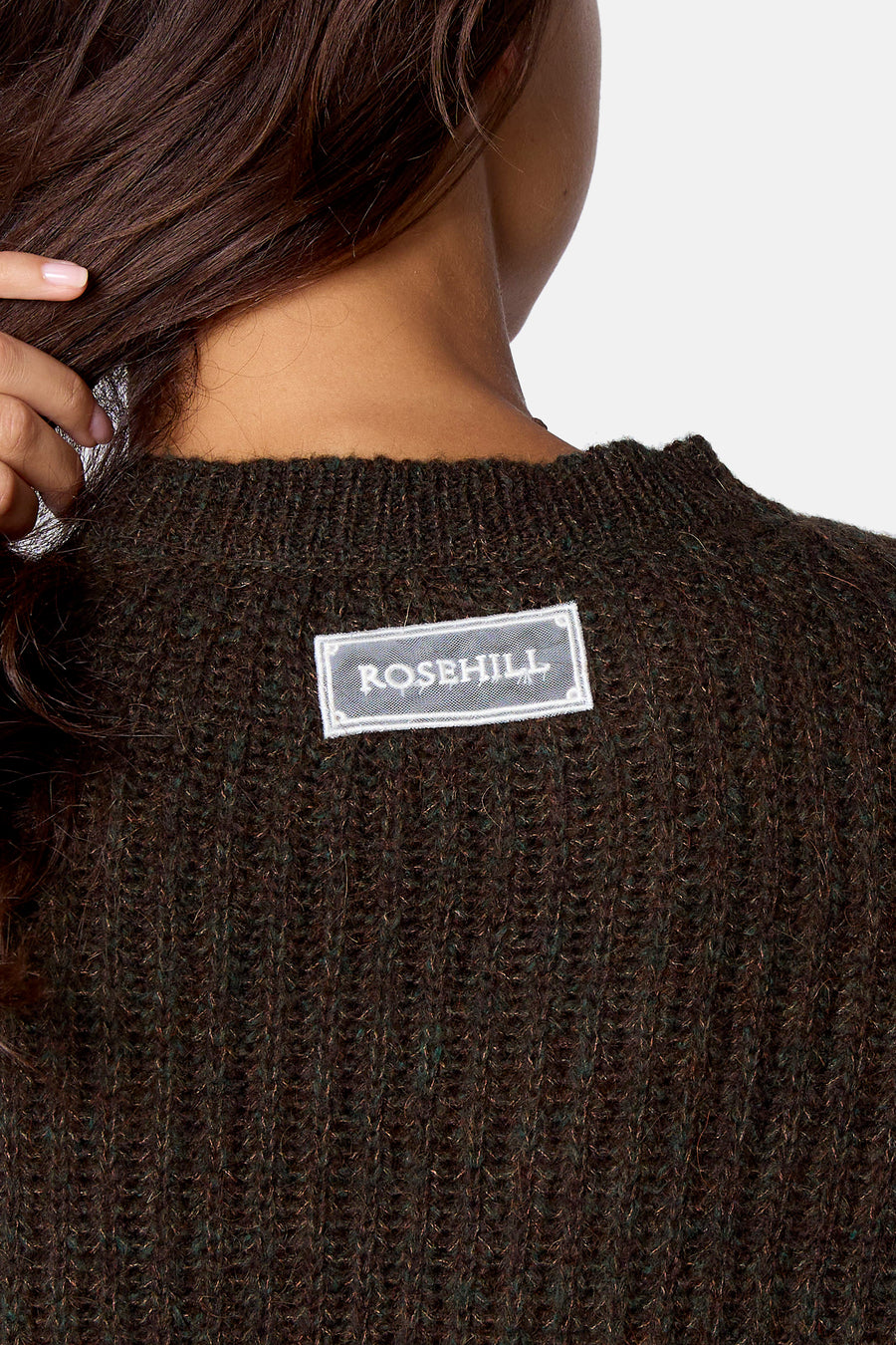 Pull O-hals - Kaki