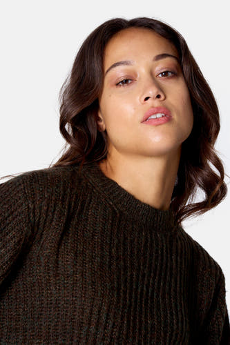 Pull O-hals - Kaki
