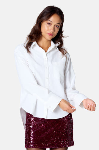 Blouse met lange mouwen - wit
