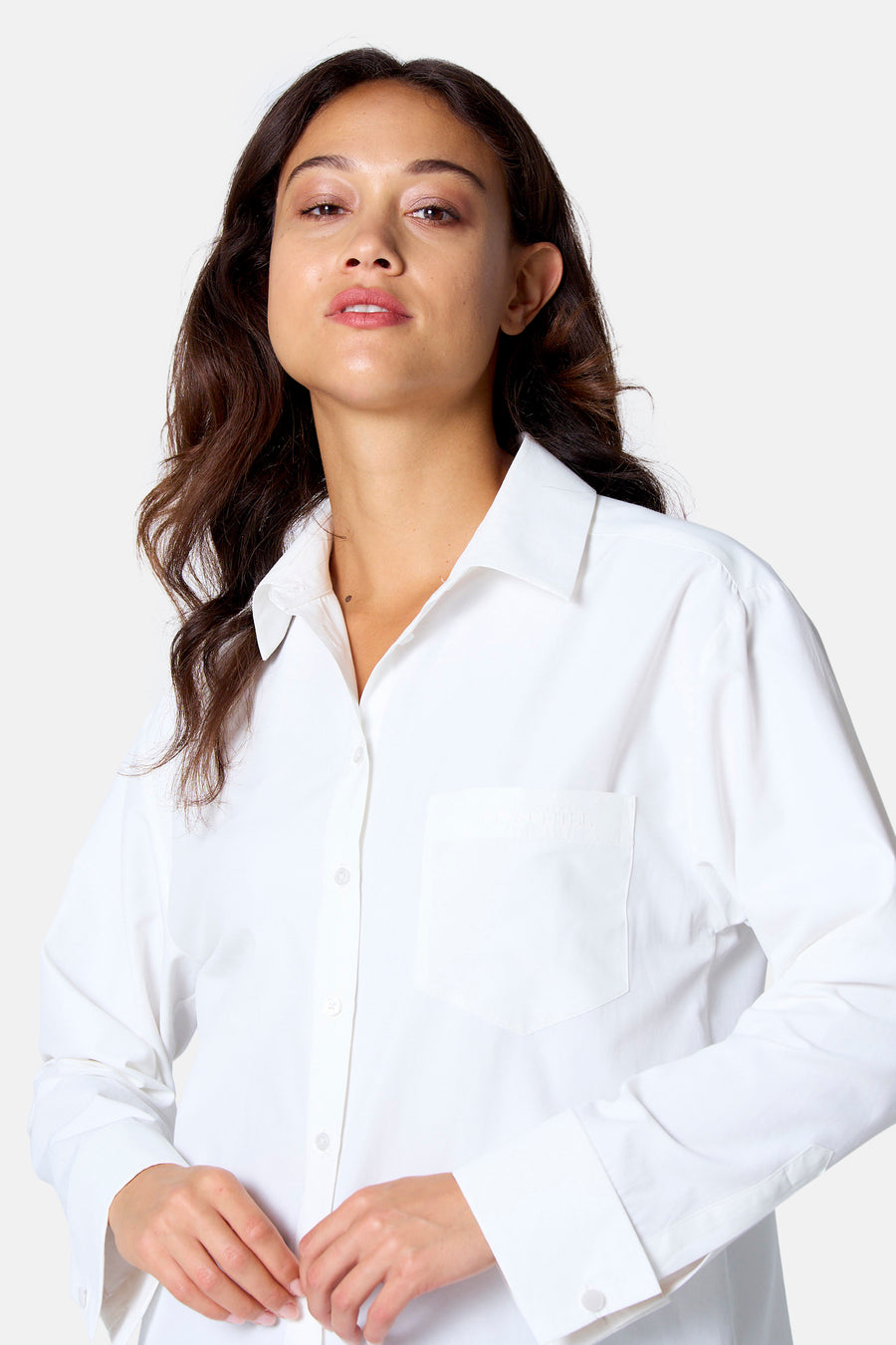 Blouse met lange mouwen - wit