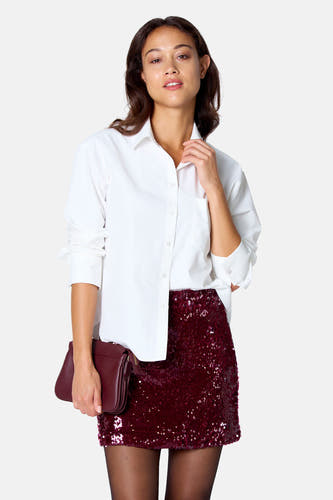 Blouse met lange mouwen - wit