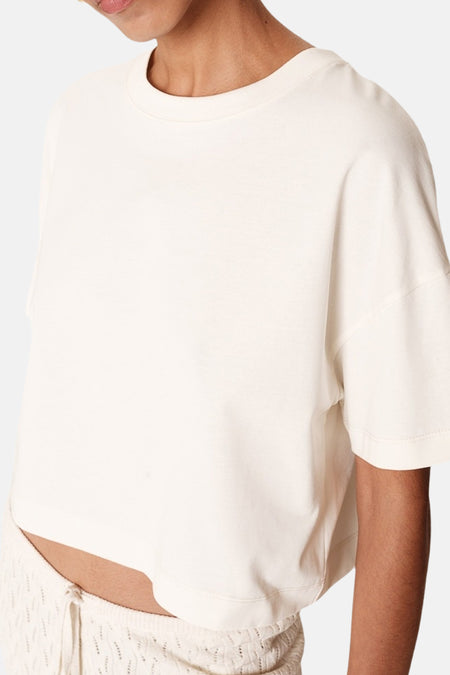 T-shirt met korte mouwen - ecru