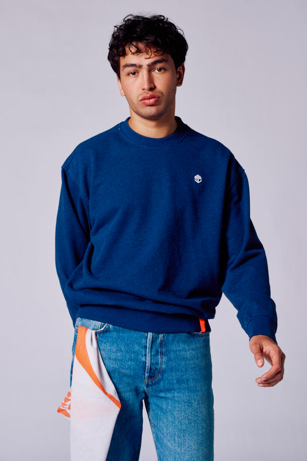 Sweater met ronde hals Blauw - Rock Werchter 50