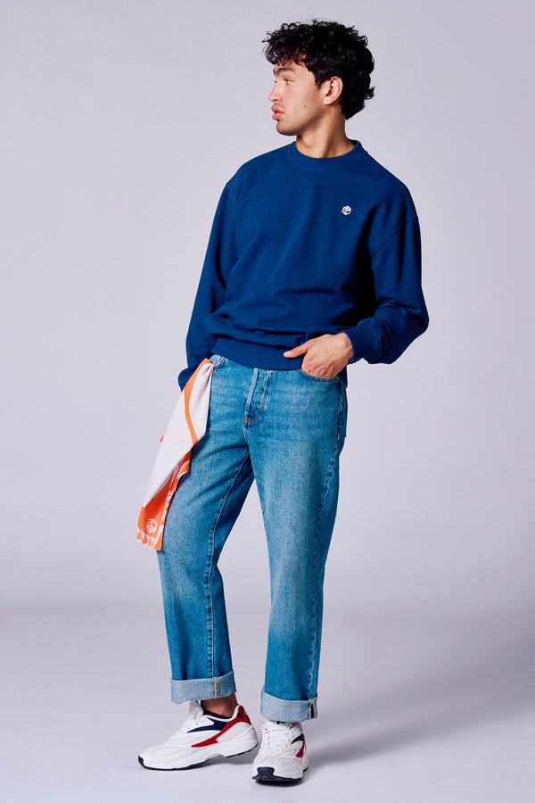 Sweater met ronde hals Blauw - Rock Werchter 50