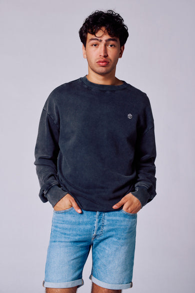 Sweater met ronde hals Zwart - Rock Werchter 50