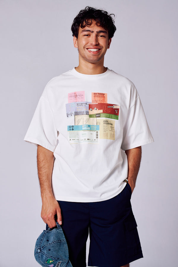 T-shirt (korte mouwen) Wit - Rock Werchter 50