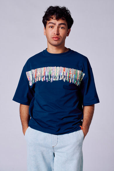 T-shirt met korte mouwen - blauw