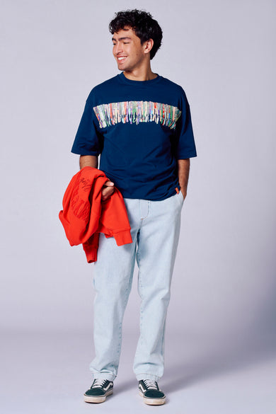 T-shirt met korte mouwen - blauw