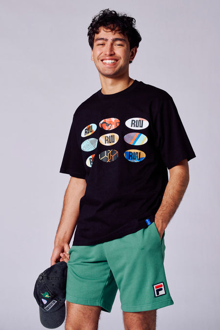 T-shirt (korte mouwen) Zwart - Rock Werchter 50