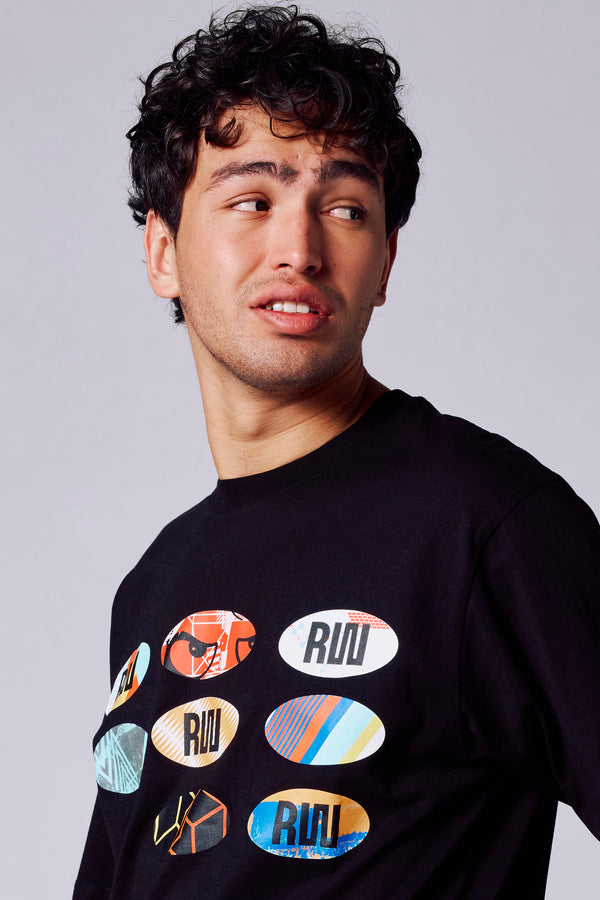 T-shirt (korte mouwen) Zwart - Rock Werchter 50