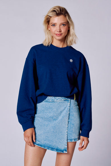 Sweater met ronde hals Blauw - Rock Werchter 50
