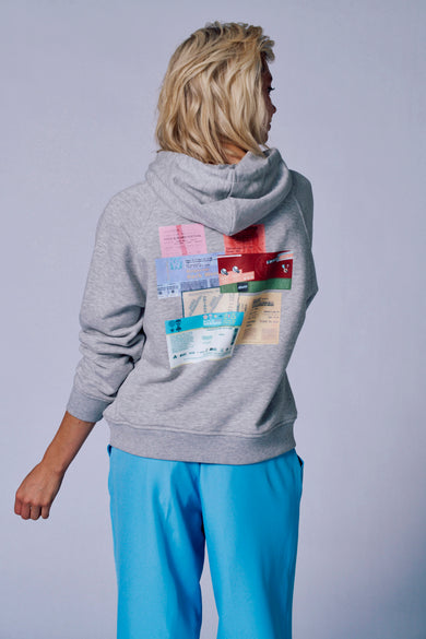 Sweater met kap Grijs - Rock Werchter 50