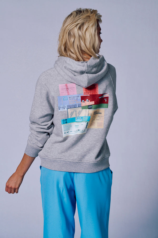 Sweater met kap Grijs - Rock Werchter 50