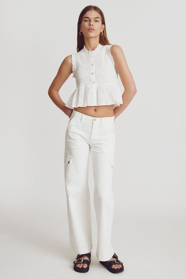 Blouse (zonder mouwen) Wit - BROWNIE