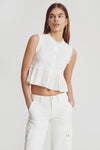 Blouse (zonder mouwen) Wit - BROWNIE