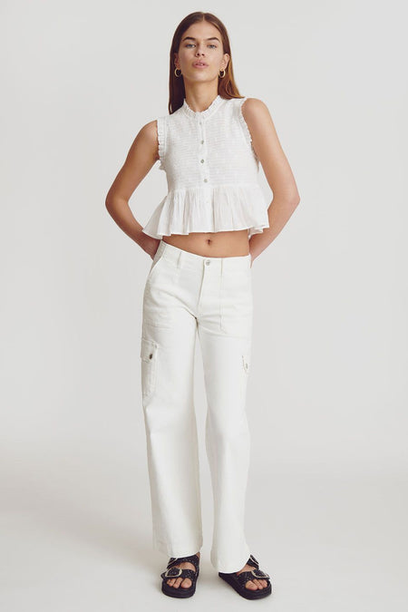 Blouse (zonder mouwen) Wit - BROWNIE