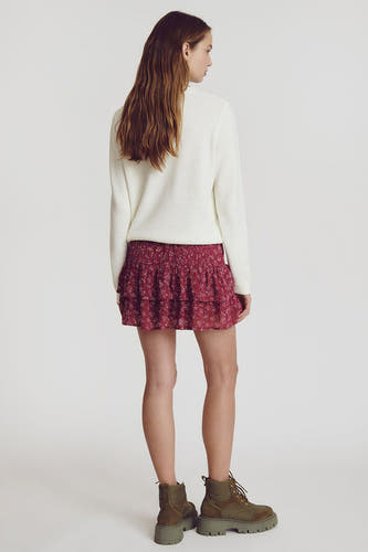 Korte rok - rood