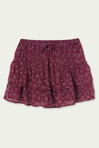 Korte rok - rood