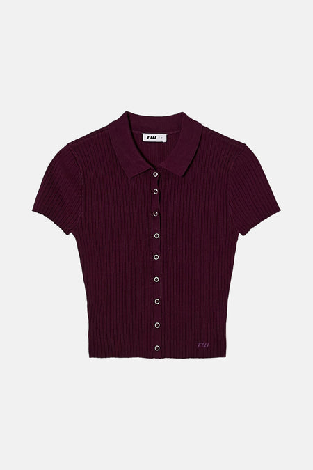Top uni manche courte Mauve - TALLY WEIJL