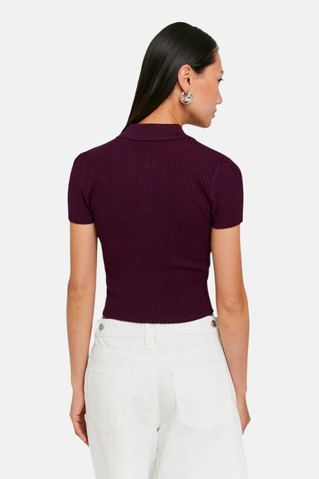 T-shirt met korte mouwen - paars