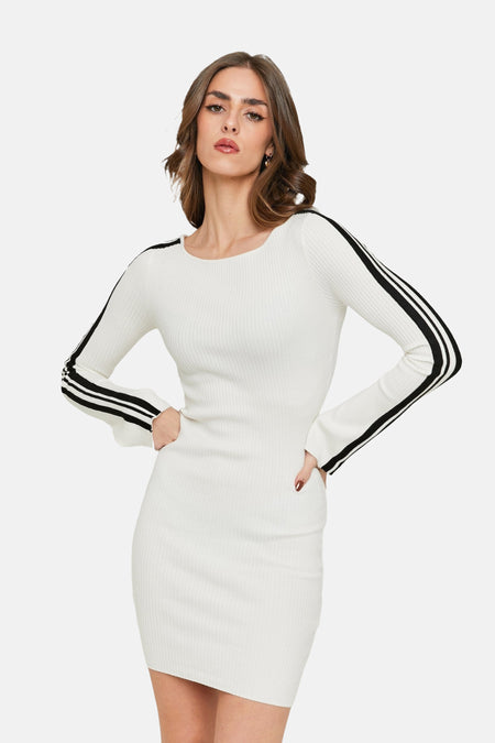 Robe à manches longues - blanc
