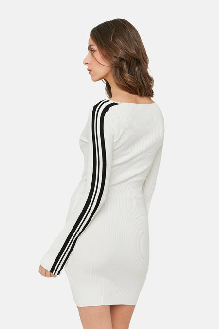 Robe à manches longues - blanc