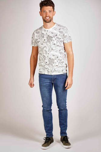 Slim fit jeans van Petrol Industries®, in een blauwe denim wassing.