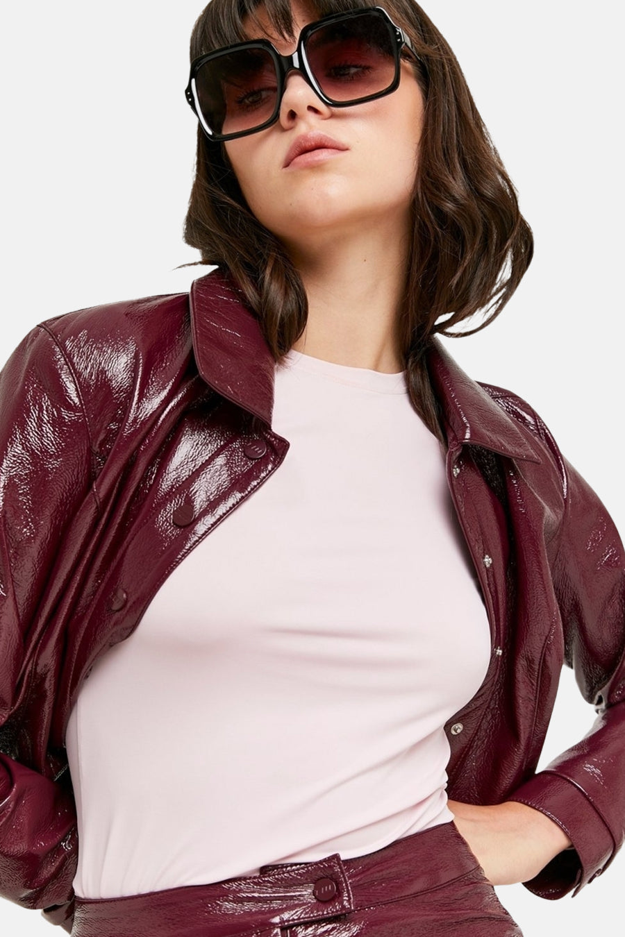 Lederen jas - bordeaux - TALLY WEIJL - 2