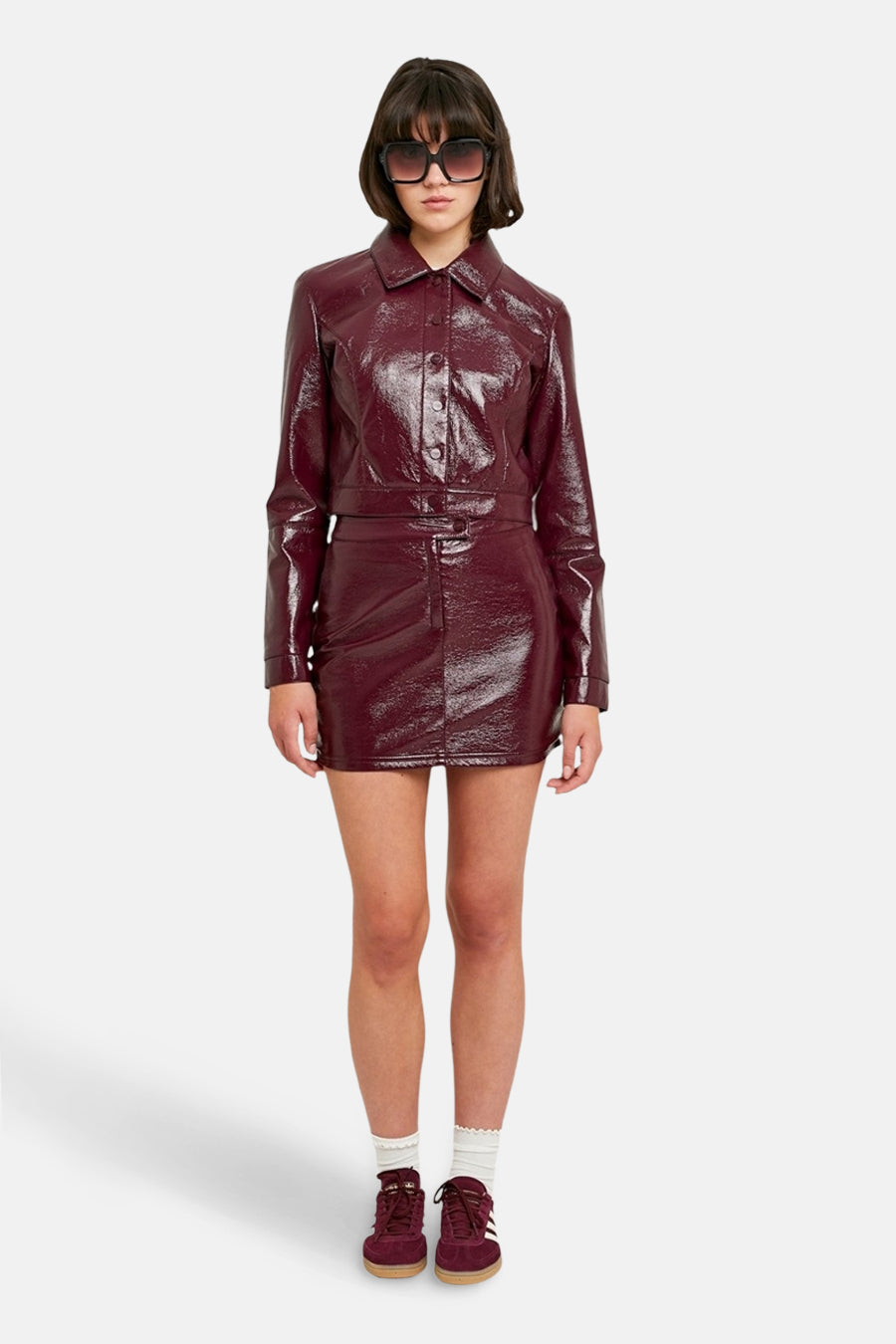 Lederen jas - bordeaux - TALLY WEIJL - 4