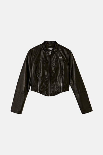 Veste en cuir - Noir - TALLY WEIJL