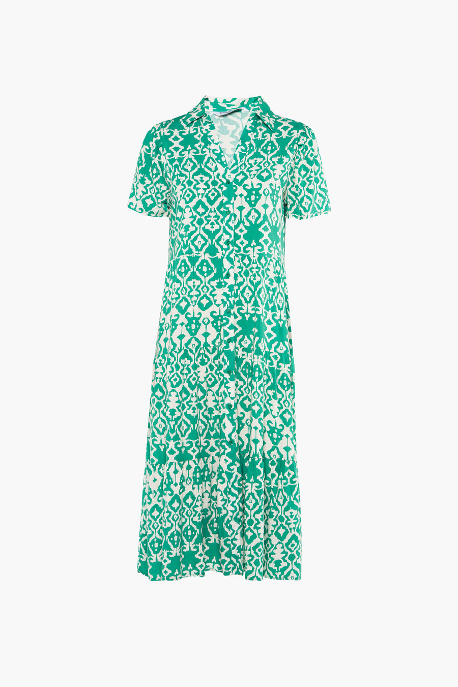 Kleedje met korte mouwen - groen