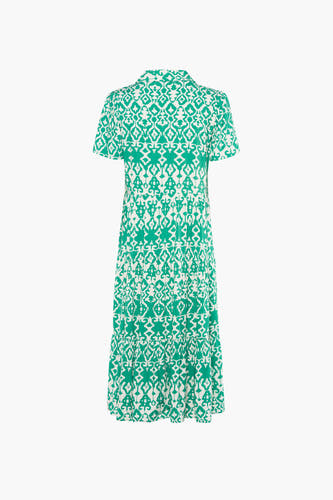Kleedje met korte mouwen - groen
