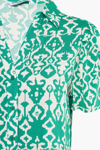 Kleedje met korte mouwen - groen
