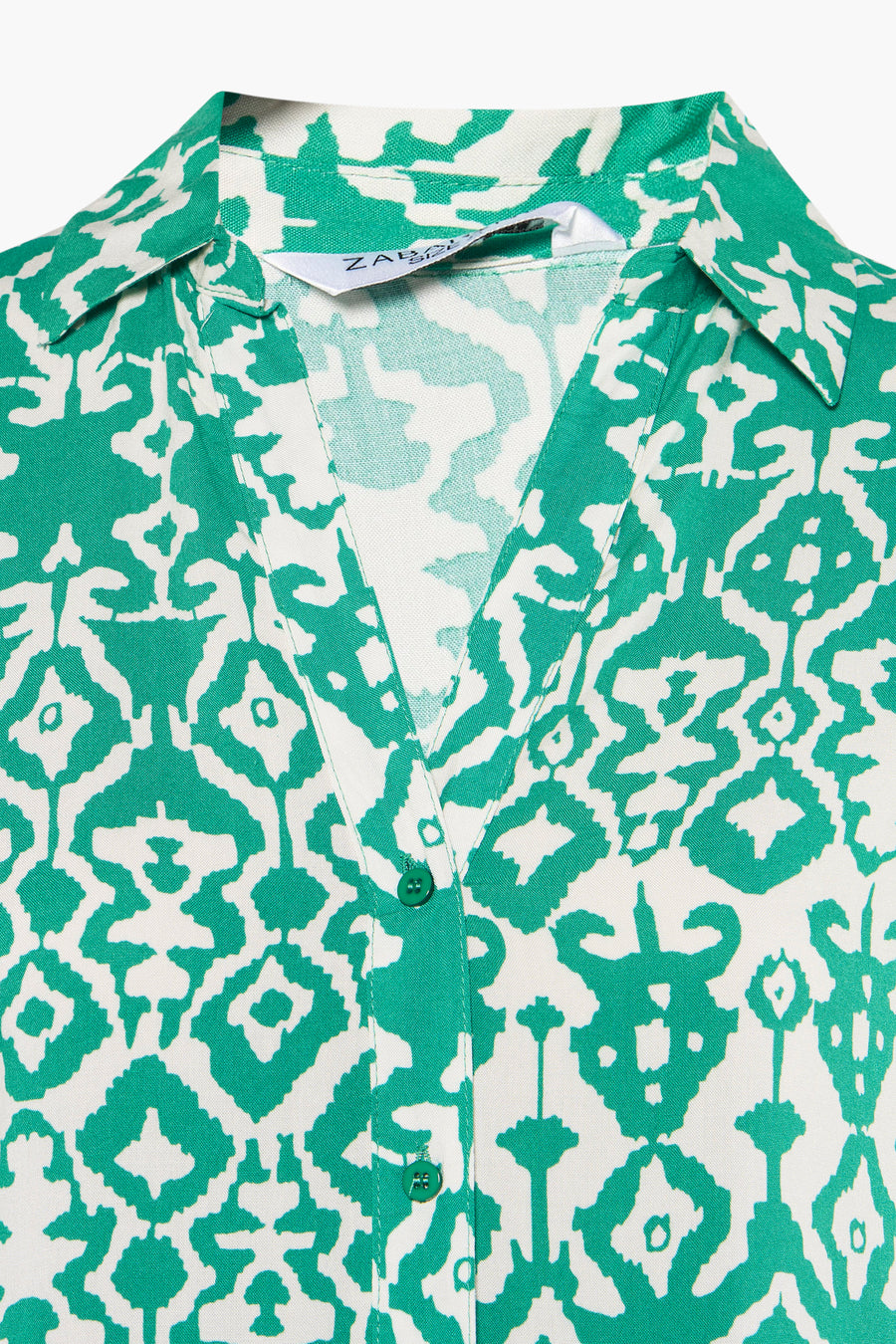 Kleedje met korte mouwen - groen