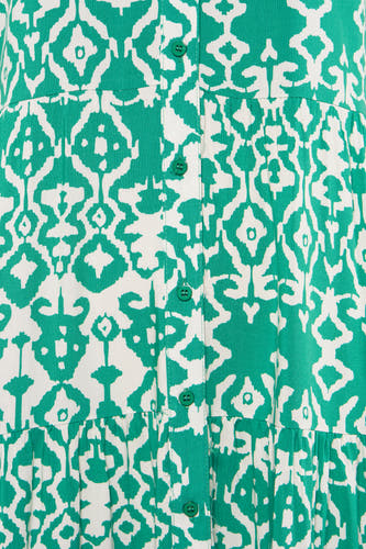 Kleedje met korte mouwen - groen