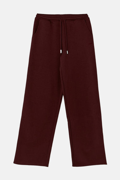 Bordeaux joggingbroek van TALLY WEIJL met trekkoord en subtiel logo op de broekspijp.
