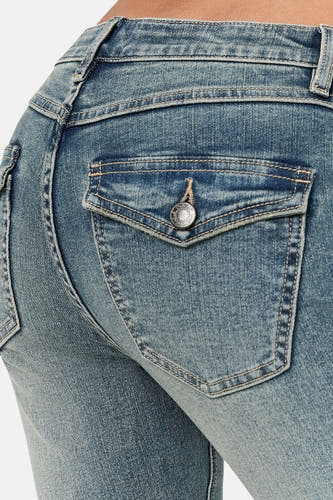 SPADEBOOTY - mid blue denim