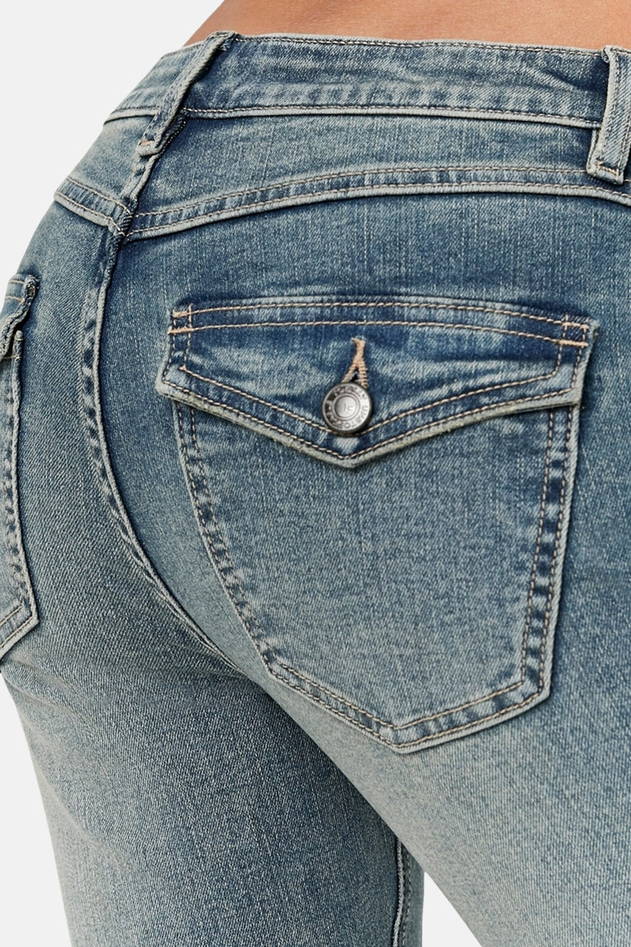 SPADEBOOTY - mid blue denim