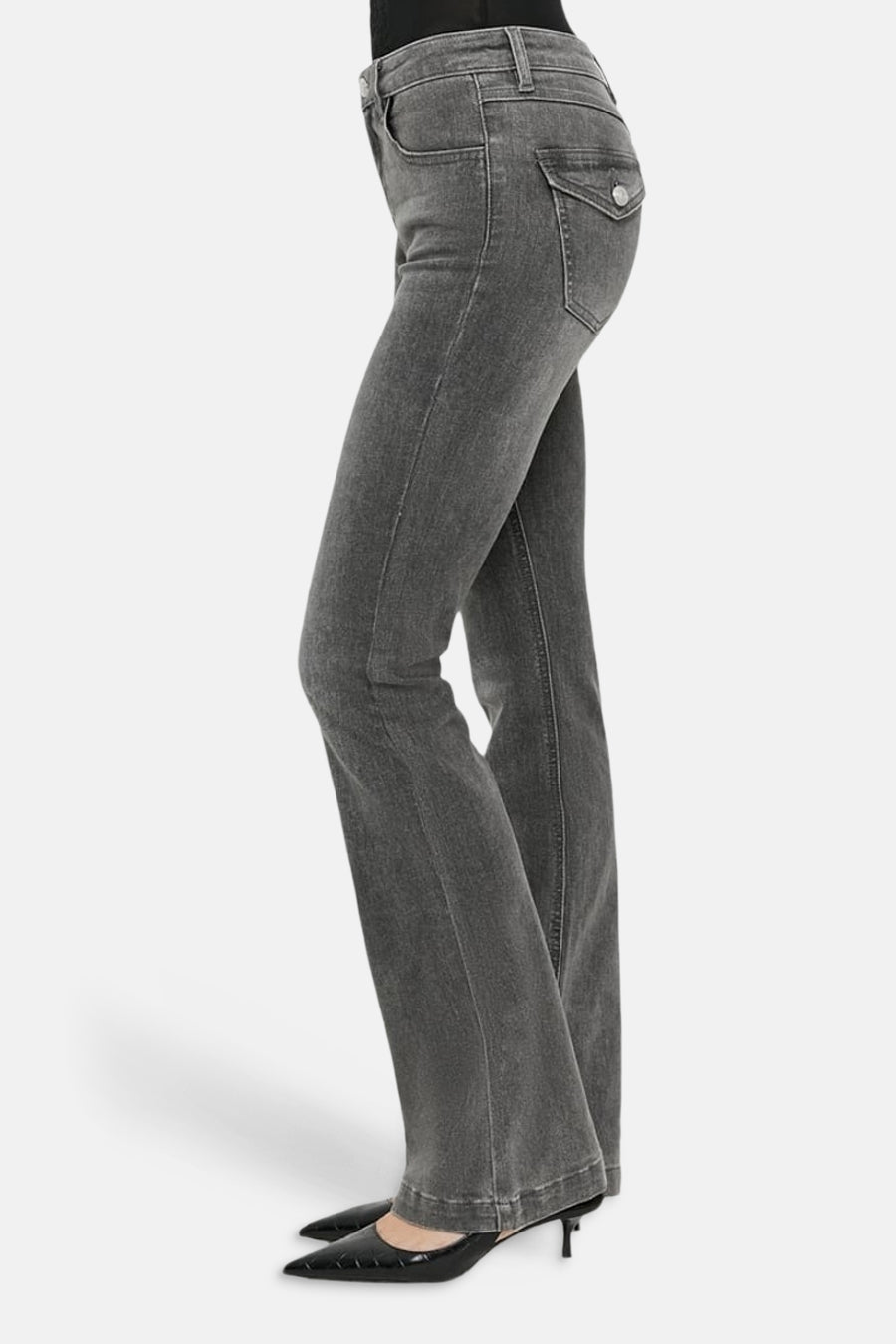 SPADEBOOTY - mid grey denim