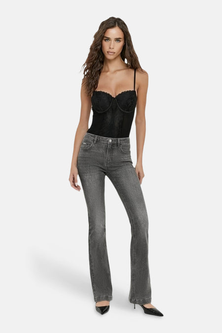 SPADEBOOTY - mid grey denim