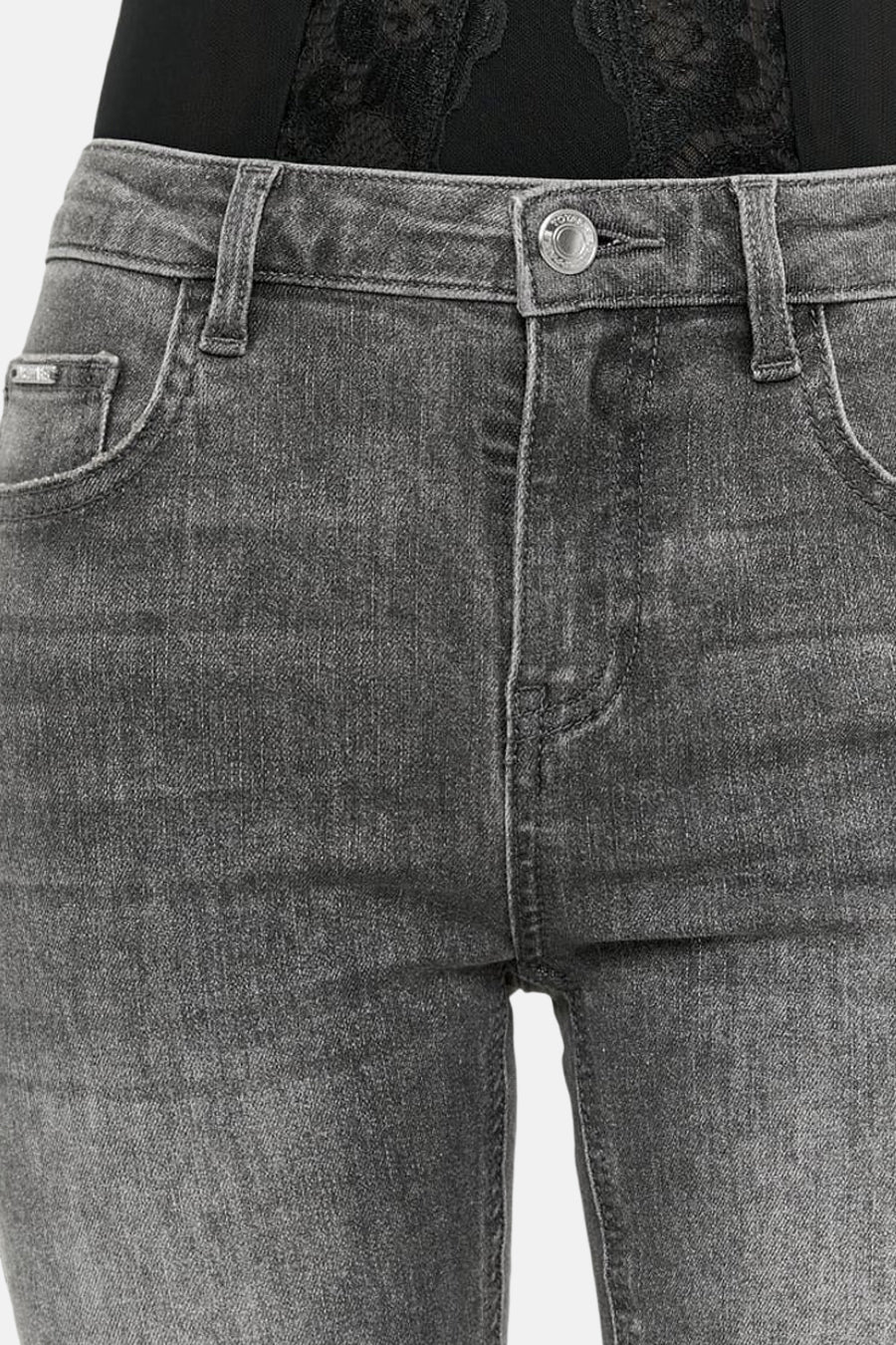 SPADEBOOTY - mid grey denim