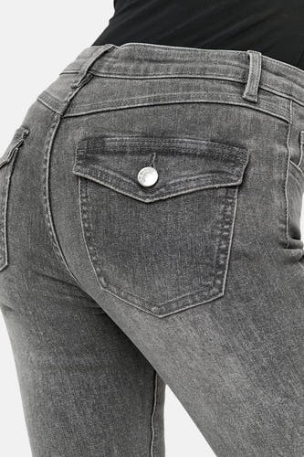 SPADEBOOTY - mid grey denim
