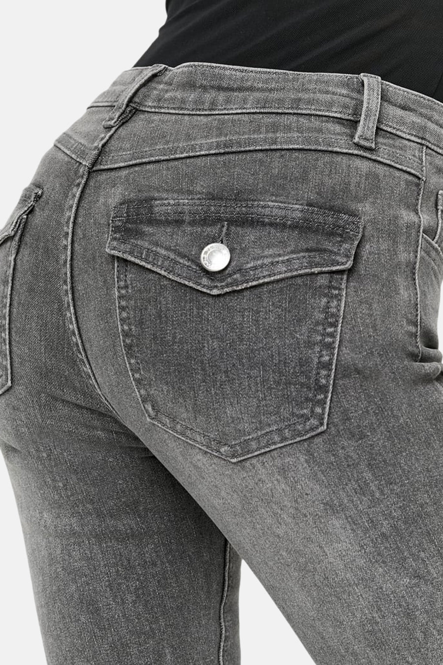 SPADEBOOTY - mid grey denim