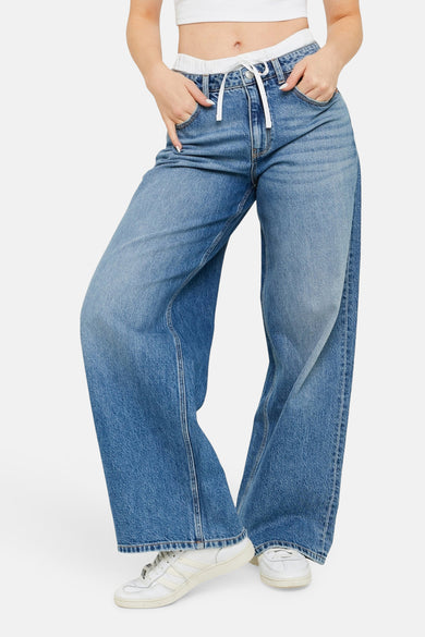 SPADEBOXER2 - mid blue denim