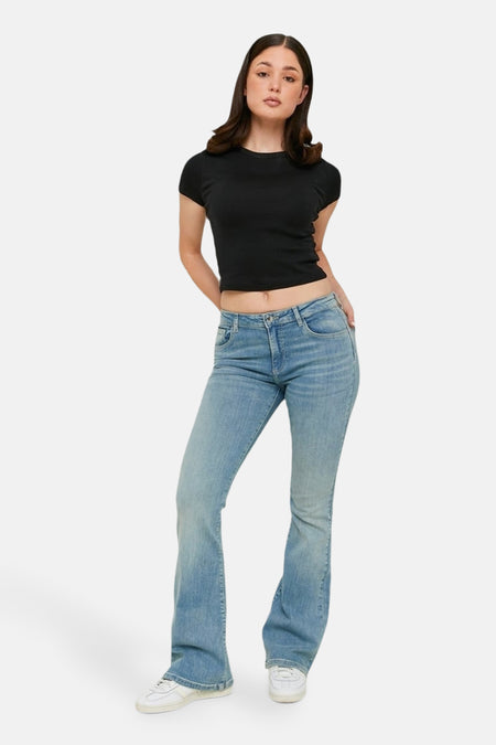 Jeans flared Light blue denim - TALLY WEIJL