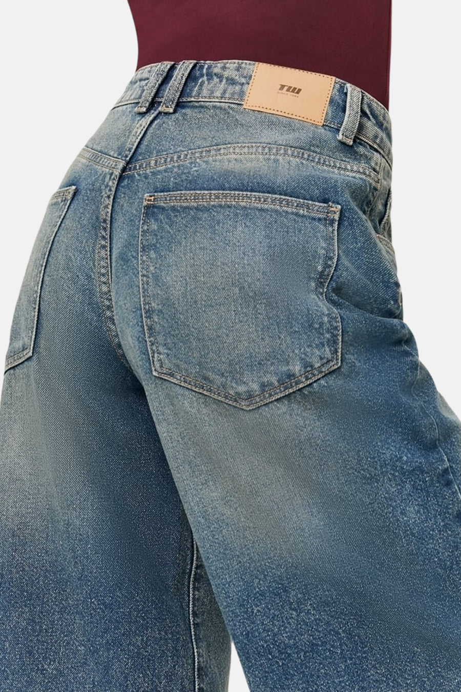 Short - mid blue denim